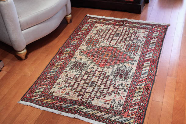 シルク スーマック (スマック) キリム Sumak Silk Kilim