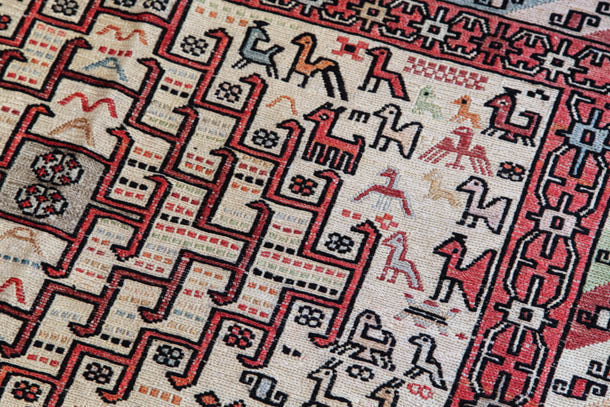 シルク スーマック (スマック) キリム Sumak Silk Kilim