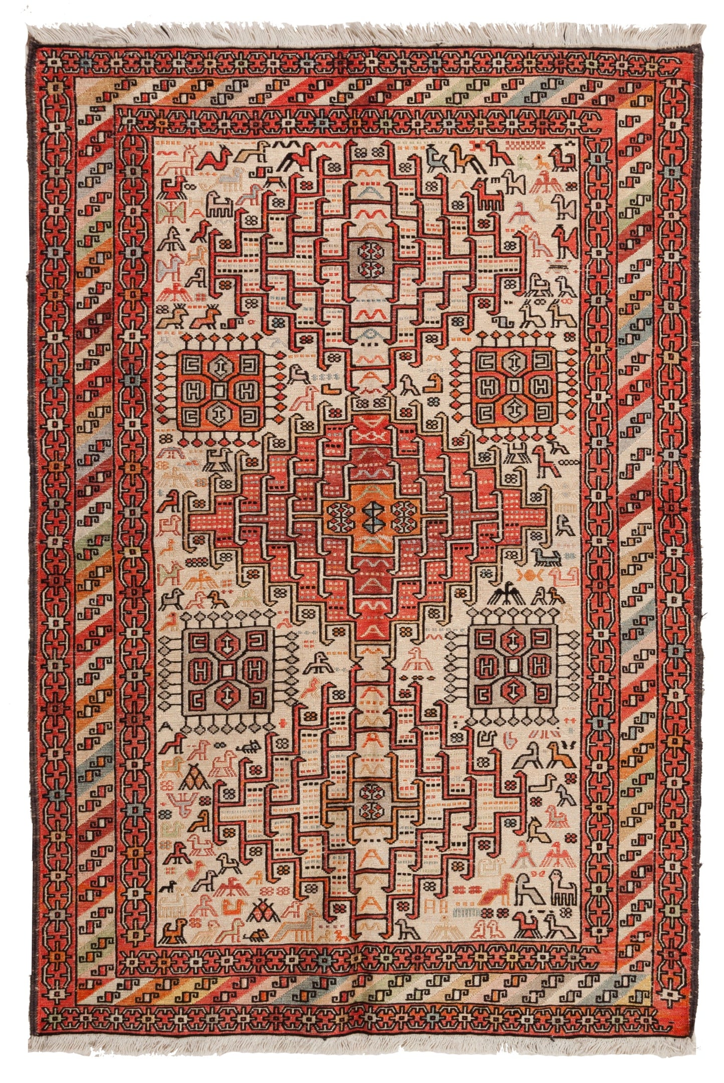 シルク スーマック (スマック) キリム Sumak Silk Kilim