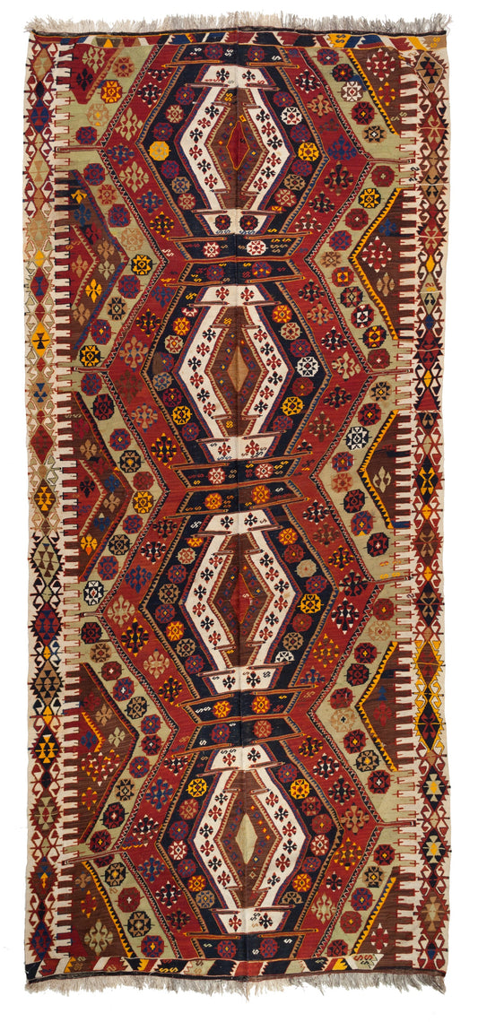 東部アナトリア マラティアオールドキリム Eastern Anatolia Malatya Old Kilim