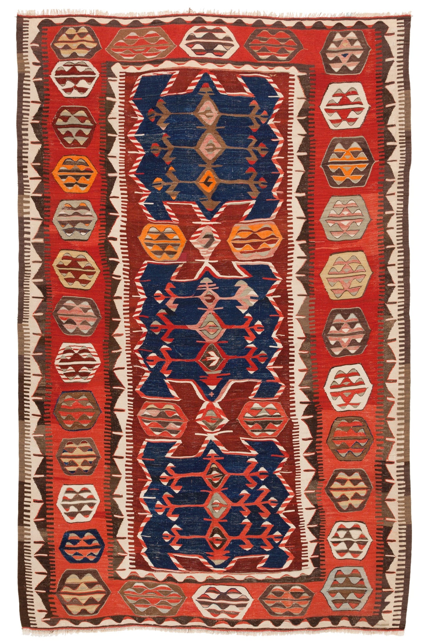 コンヤ オブルク (オブリュク オブルック) キリム Konya Obruk Kilim