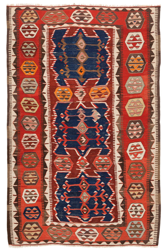 コンヤ オブルク (オブリュク オブルック) キリム Konya Obruk Kilim