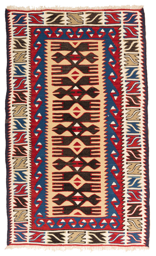 バフチェジク村キリム Bahcecik Village Kilim