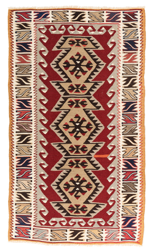 バフチェジク村キリム Bahcecik Village Kilim