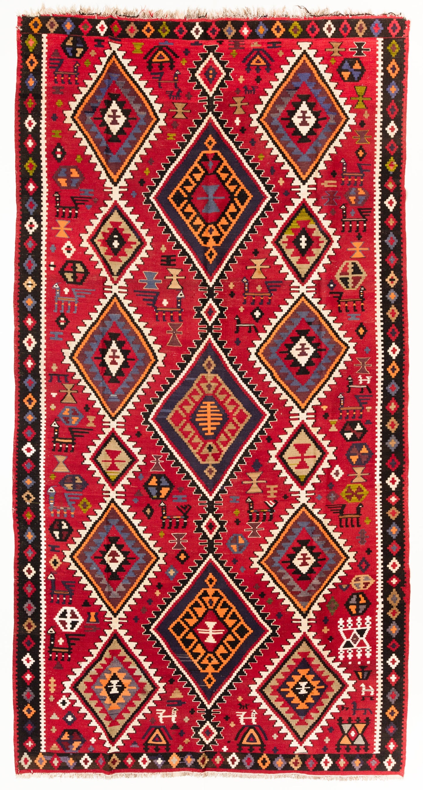 クバオールドキリム Kuba Old Kilim