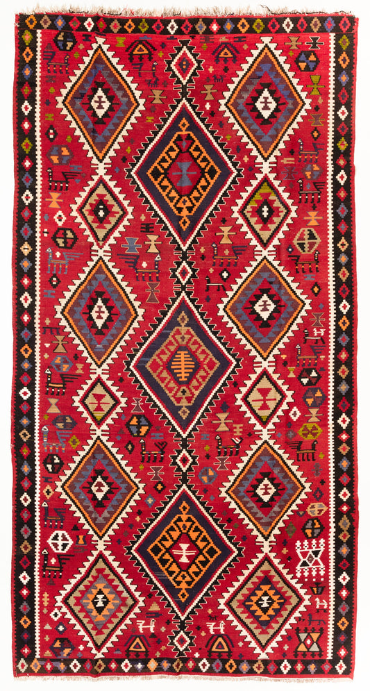 クバオールドキリム Kuba Old Kilim