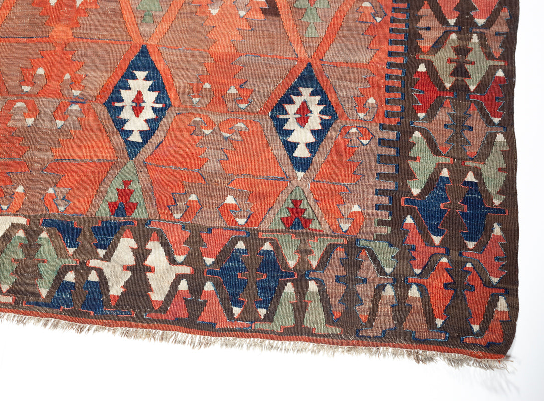 中央トルコアンティークコンヤキリム Central Anatolia Antique Konya Kilim