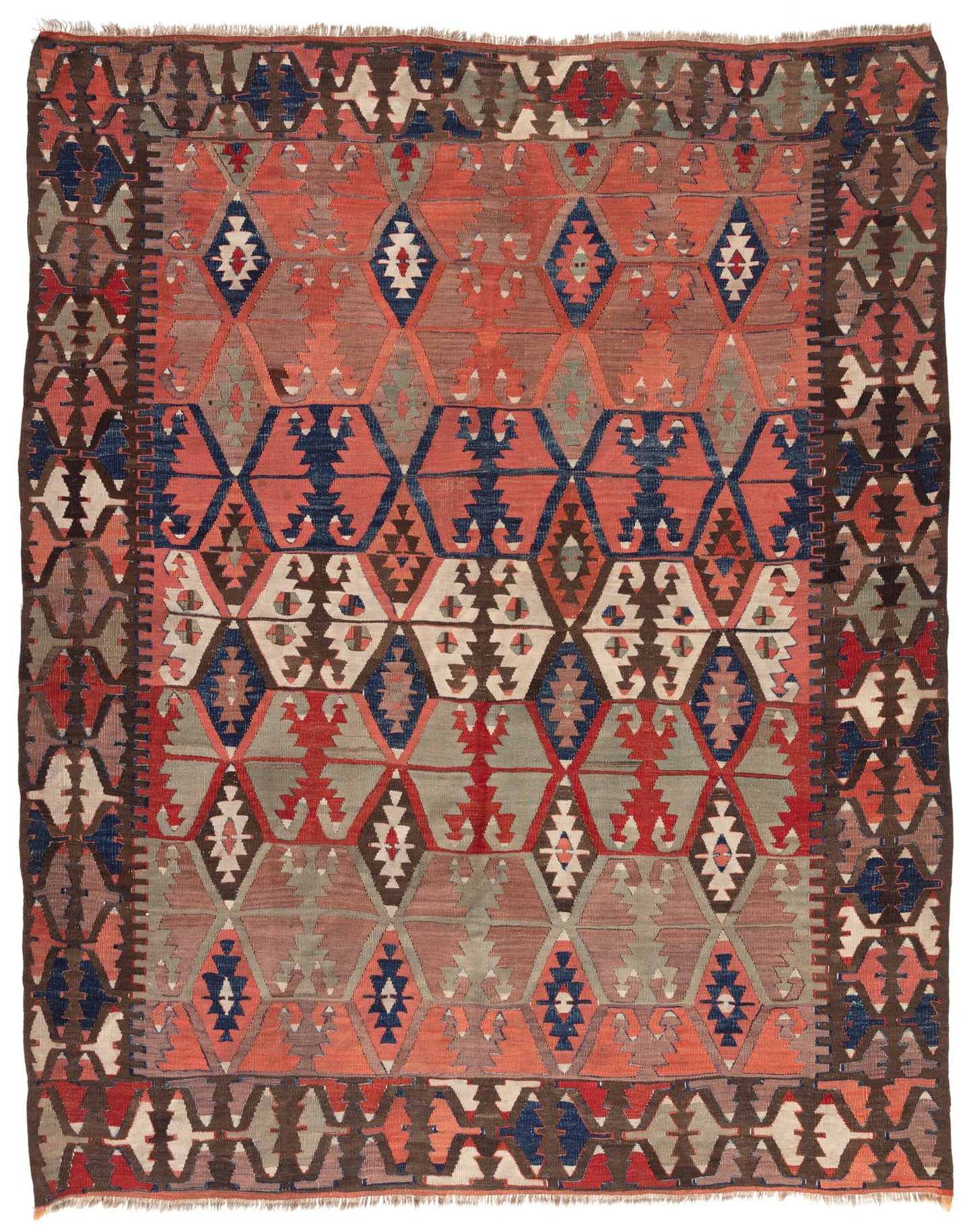 中央トルコアンティークコンヤキリム Central Anatolia Antique Konya Kilim