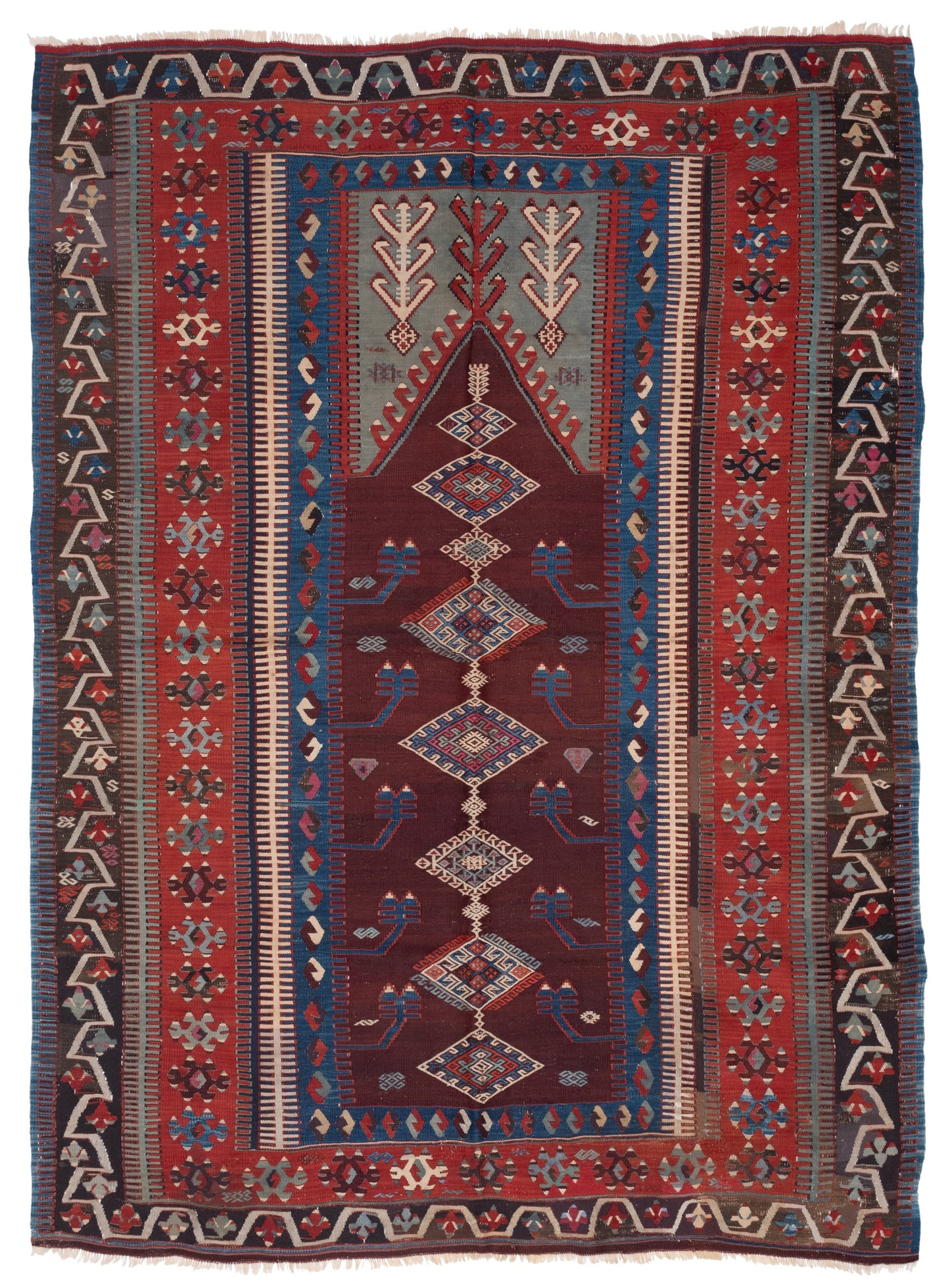 コンヤ オブルク (オブリュク オブルック) キリム Konya Obruk Kilim