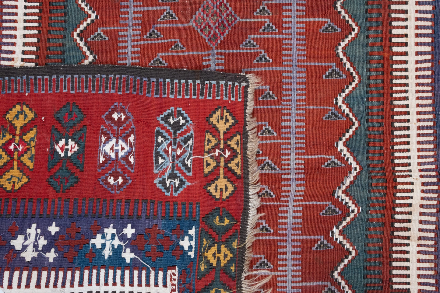 コンヤ オブルク (オブリュク オブルック) キリム Konya Obruk Kilim