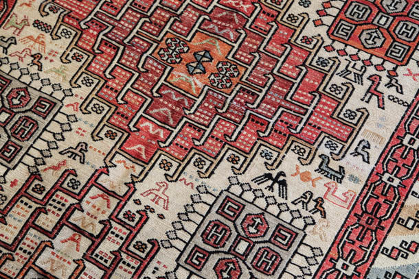 シルク スーマック (スマック) キリム Sumak Silk Kilim