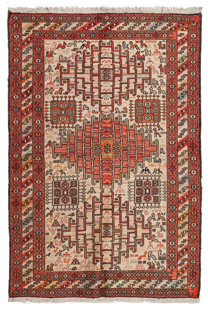 シルク スーマック (スマック) キリム Sumak Silk Kilim