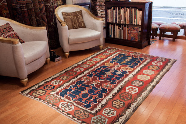 コンヤ オブルク (オブリュク オブルック) キリム Konya Obruk Kilim