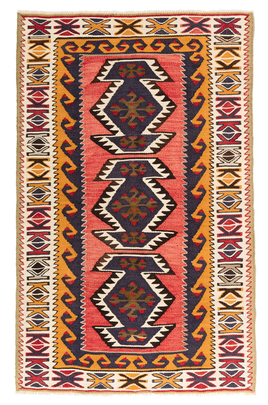 バフチェジク村キリム Bahcecik Village Kilim