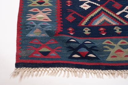 アンティーク シャルキョイ (シャルコイ) キリム Antique Sarkoy Sharkoy Pirot Kilim