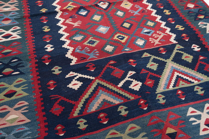 アンティーク シャルキョイ (シャルコイ) キリム Antique Sarkoy Sharkoy Pirot Kilim