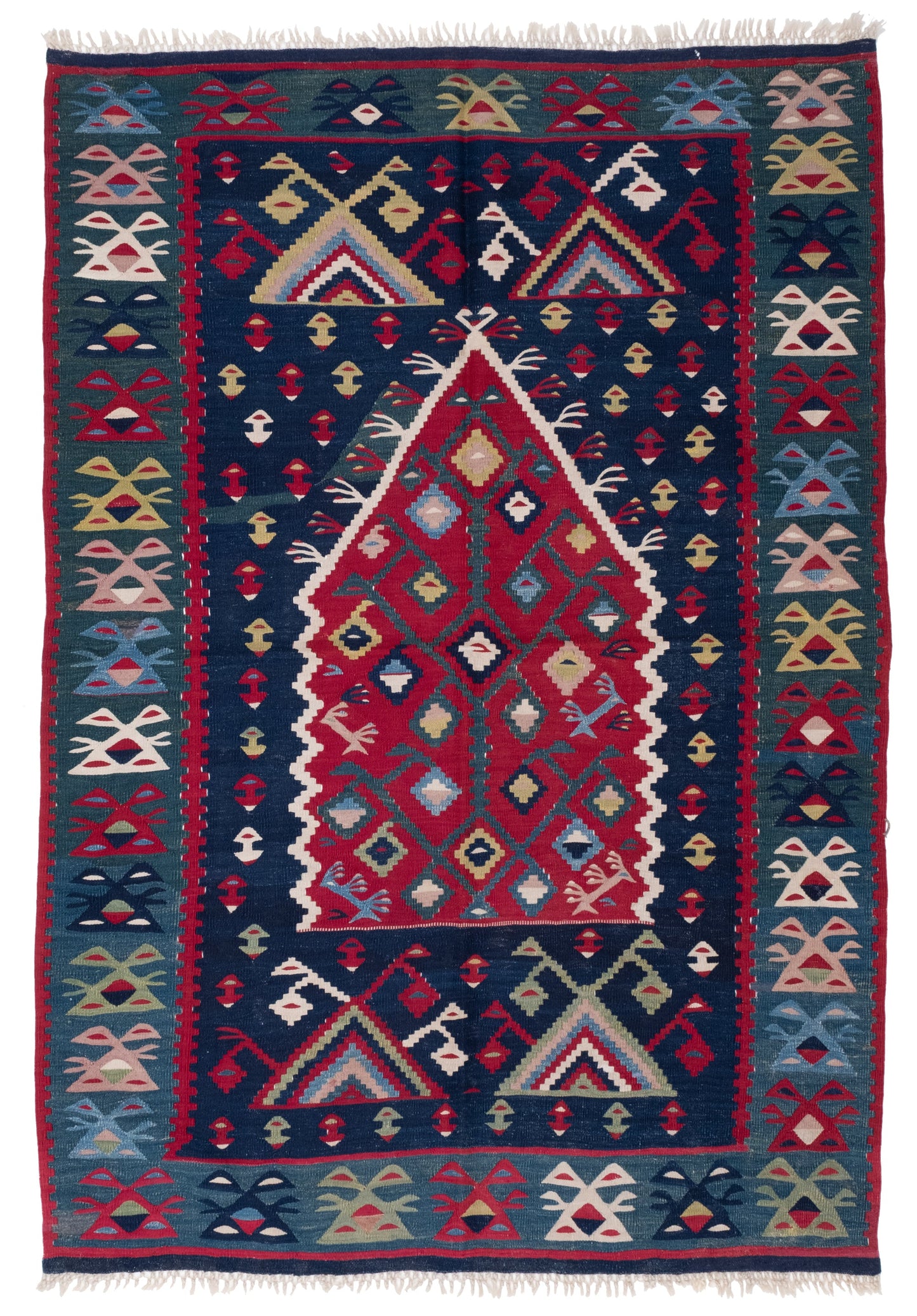 アンティーク シャルキョイ (シャルコイ) キリム Antique Sarkoy Sharkoy Pirot Kilim