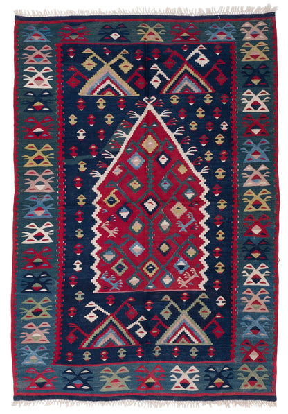 アンティーク シャルキョイ (シャルコイ) キリム Antique Sarkoy Sharkoy Pirot Kilim