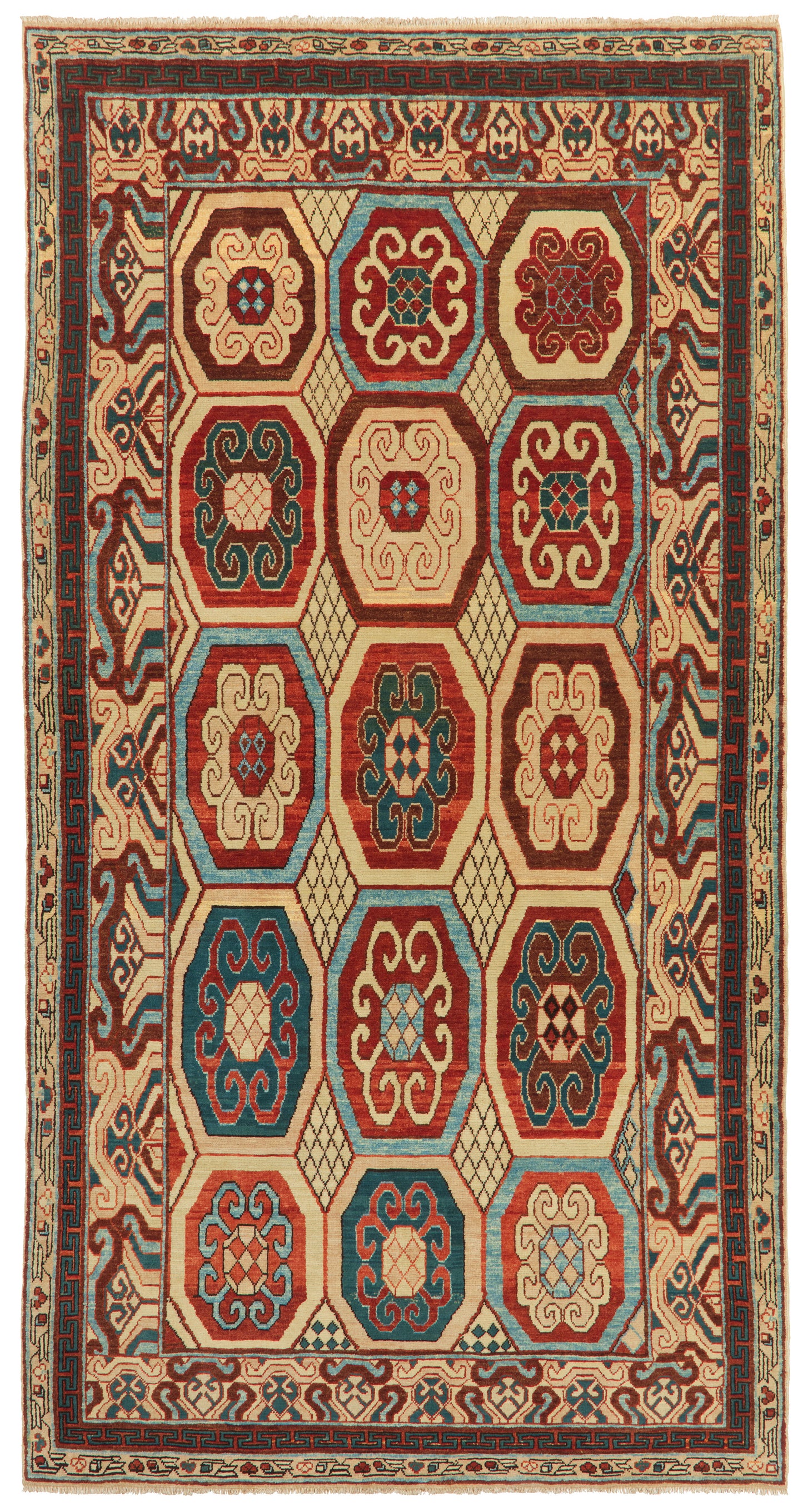 ホータン絨毯デザイン - ART00621