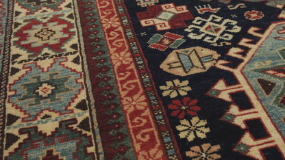 キューバ・ラグ：八角形のメダリオン - ART00729