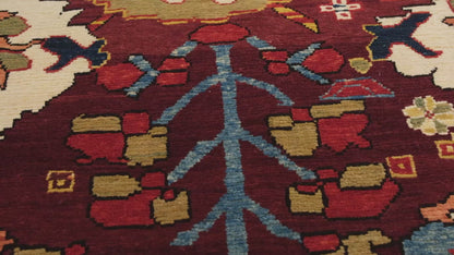 木とパルメットのラグ - ART00265