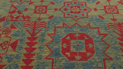 中央星模様のマムルークラグ - ART00701