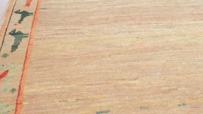 イエローブラウン・カラーラグ - ART00195