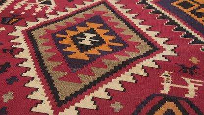 クバオールドキリム Kuba Old Kilim