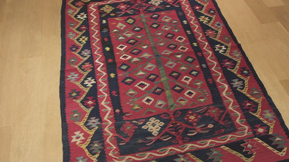 アンティーク シャルキョイ (シャルコイ) キリム Antique Sarkoy Sharkoy Pirot Kilim