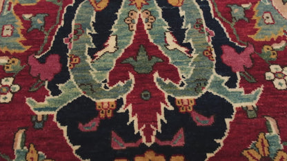 宮廷の庇護を受けた花瓶技法のオリエンタルラグ - ART00764