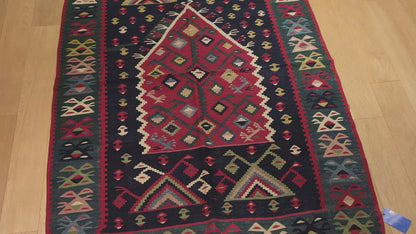 アンティーク シャルキョイ (シャルコイ) キリム Antique Sarkoy Sharkoy Pirot Kilim