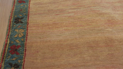 イエローブラウンカラーラグ - ART00192