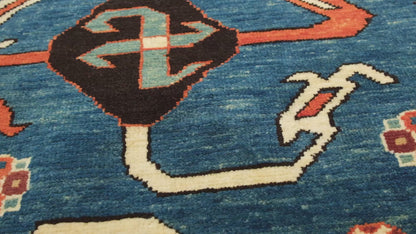 カフカスのスワスティカモチーフ復刻ラグ - ART00408