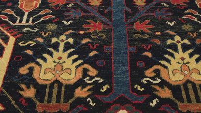 ビッド・マジュナム・オン・ブルー・フィールド・ラグ - ART00268