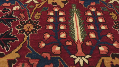 花瓶デザインを施した高級手織りオリエンタルラグ - ART00774