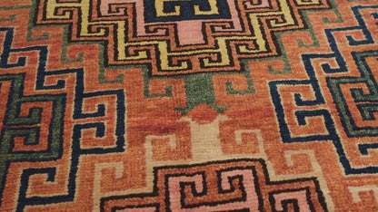 カザクのフック付きメダリオンラグ - ART00461