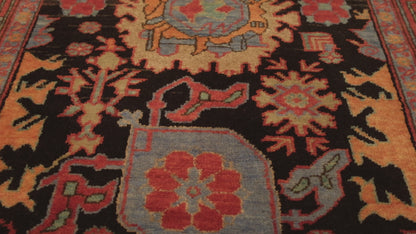 パルメットと花の格子絨毯 - ART00402